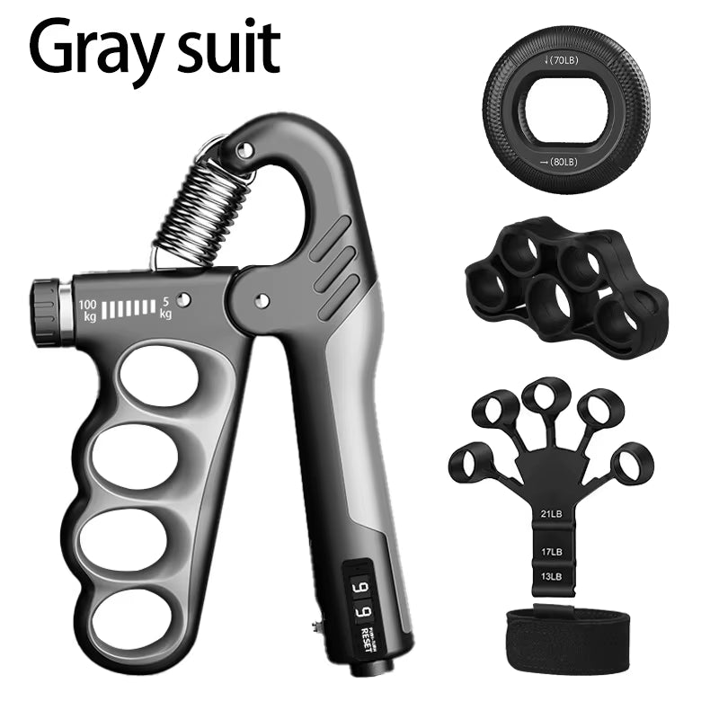 GripMax – Entraîneur de Force de Poigne Ajustable (5–60/100/150 kg)