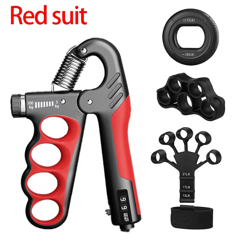 GripMax – Entraîneur de Force de Poigne Ajustable (5–60/100/150 kg)