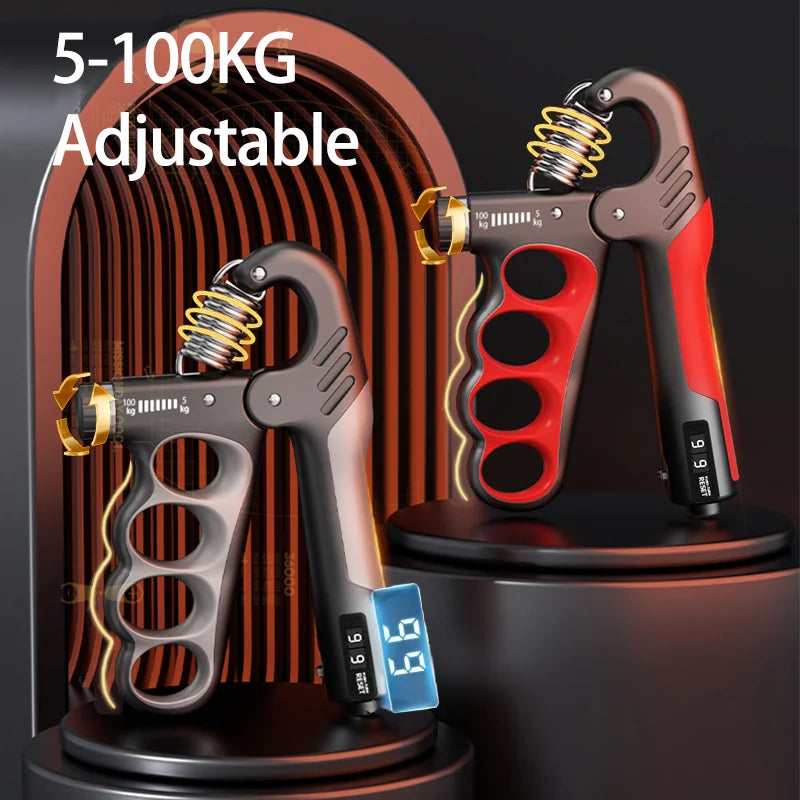 GripMax – Entraîneur de Force de Poigne Ajustable (5–60/100/150 kg)